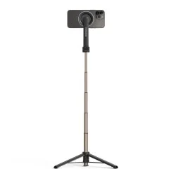 Porodo Magnetic Selfie Stick 64.5Cm Extendable With 3 Leg Tripod And Remote Control - Black